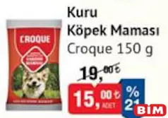 CROQUE KURU KÖPEK MAMASI 150 G indirimli fiyat CROQUE KURU KÖPEK MAMASI 150 G fiyat ve kampanya bilgisi